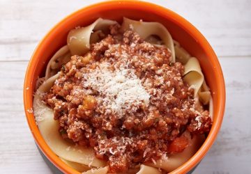 pappardelle bolognese, dehydrated backpacking meals